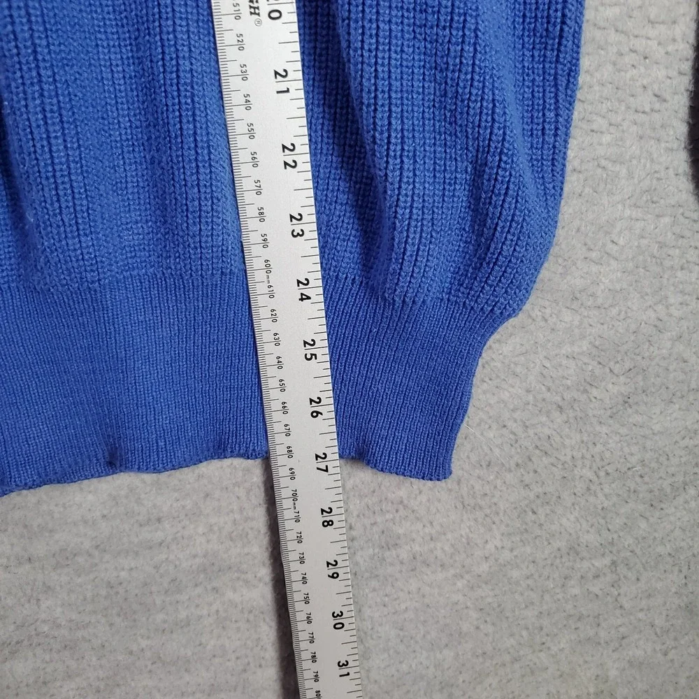 VINTAGE Demetre Men Sweater Small Blue America Cup Challenge '87 Crest Yacht‎